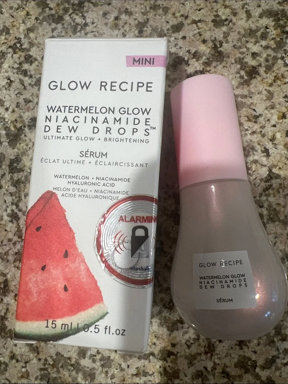 Glow Recipe Watermelon Glow Serum Bottle with Pink Cap